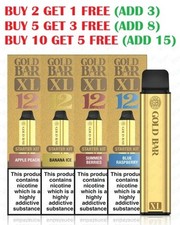 Gold Bar XL Prefilled 10k Puffs 20mg Kit | GOLD XL prefilled Pods | Min BUY 3 PC