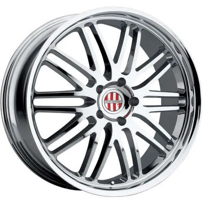 VICTOR EQUIPMENT LEMANS CHROME FINISH WHEELS RIMS 18X9.5 ET.49