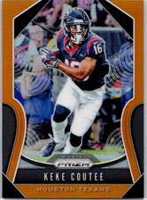 2019 Panini Prizm Orange #134 Keke Coutee #/249 Houston Texans