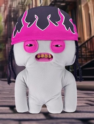 Fuggler Fugg Life Edition 9'' Squidge PINK  Gold Teeth Funny Ugly Monsters NIB