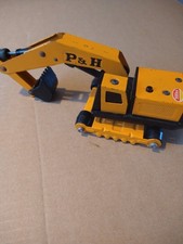 Tonka P&H Stahl Raupenbagger Bagger 70er Jahr...
