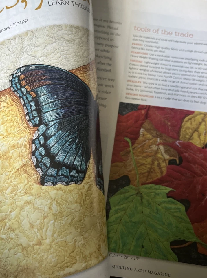 Quilting Arts Magazine “Portrait Quilts Made Easy” April/May 2014 Issue 68 - Image 3 of 4