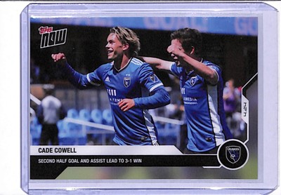 2021 TOPPS NOW MLS #5 CADE COWELL - PRINT RUN 852 - GOAL AND ASSIST GET 3-1 WIN!