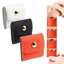 3Pcs Mini Travel Jewelry Bag PU Leather, Portable Foldable Travel Jewelry Rol...