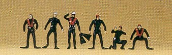 Preiser 79088 Divers (Pk6) N Gauge Figures