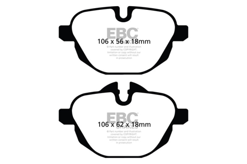 EBC DP42047R 14+ fits BMW i8 1.5 Turbo/Electric Yellowstuff Rear Brake Pads