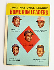 1963 TOPPS #3 MAYS AARON F. ROBINSON BANKS CEPEDA HR LDRS