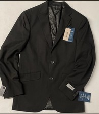 Kenneth Reaction Techni-Cole Flex Coat Suit Jacket Men's 40R BLACK Modern Fit