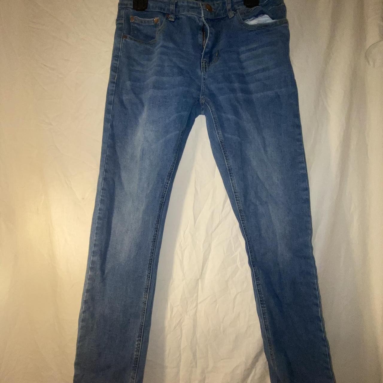 МУЖСКИЕ ДЖИНСЫ BLU ROCK BLUE DENIM - 30X31 - СИНИЙ