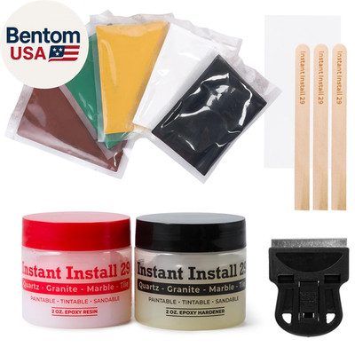 Instant Install 29 Complete - 4 Oz Epoxy Permanent Repair Kit with Ez-Tint 10 G 