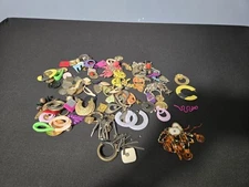 Large Lot Vintage/Misc. Earrings Couple Broken Pieces Crafting Repurpose-C8