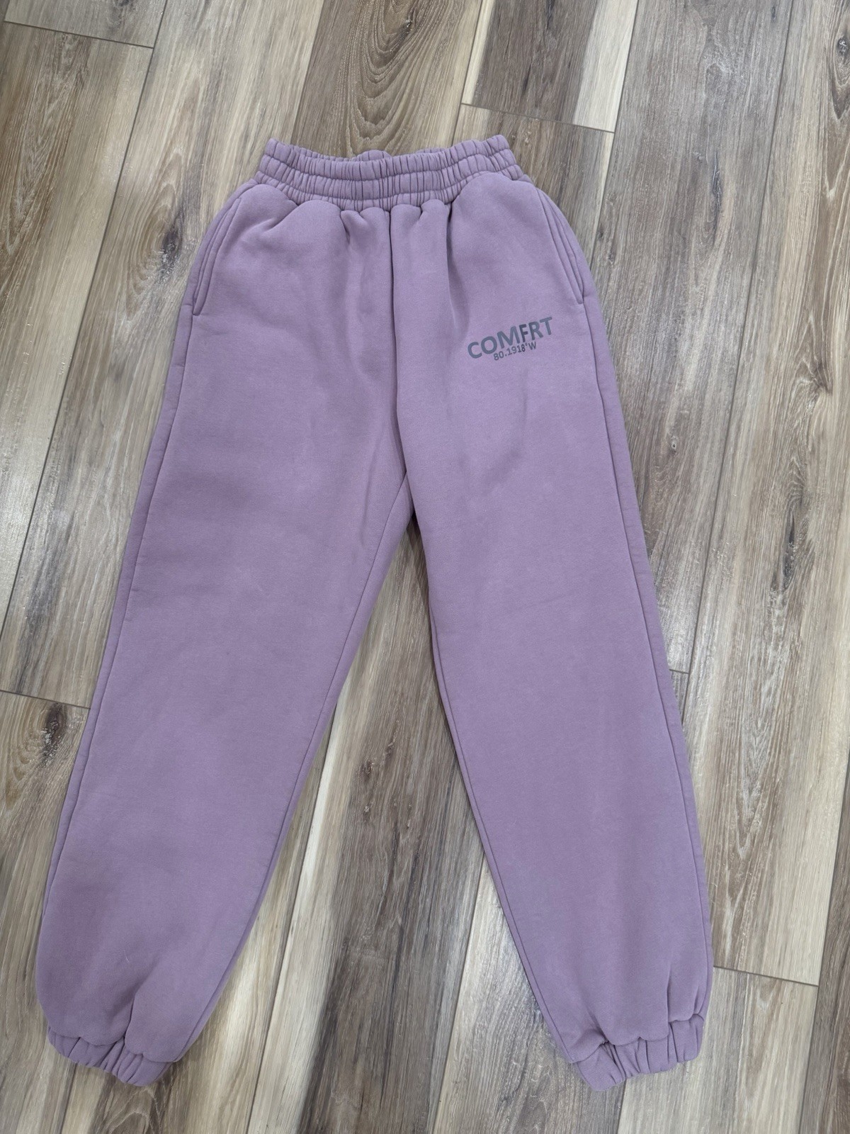 Comfrt Collection Pastel Lavender Sweatpants Cotton Blend size Small