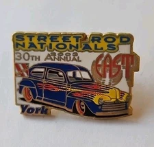 Hot Rod Street Nationals 30th East York PA Classic Car Auto Pin Lapel 2003