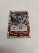 2024 Panini Donruss - Signature Series Carlos De La Cruz #SS-CD Laser (AU, RC)