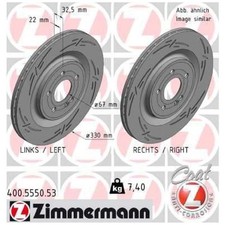 2x Bremsscheibe hinten für Mercedes A-Klasse V177 W177 CLA C118 X118 | 26214084