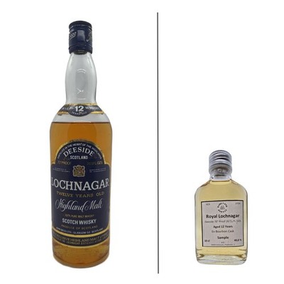 Whisky Sample Royal Lochnagar 12 Y Deeside 70° Proof, E-Bourbon C., 40,0%, 10cl