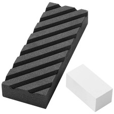 Angerstone Dual Grit Coarse/Fine Flattening Stone Set - Two Black/White