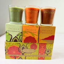 Pacifica "Autunno" Profumo Soia Candela Trio Set 5,5 oz Fuori Produzione Nuovo Vecchio Stock