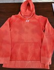 Youth Boys Orange Stripe Under Armour Cotton Hoodie Sweatshirt, Size YXL  T13