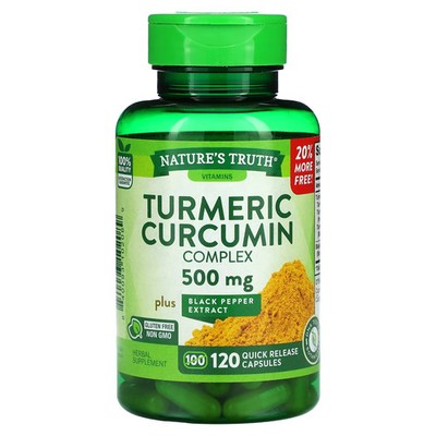 2 X Nature's Truth, Turmeric Curcumin Complex Plus Black Pepper Extract, 500 mg,