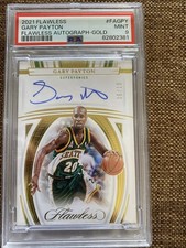 2021-22 Panini Flawless Flawless Autographs Gary Payton #FAGPY PSA 9 Mint /10