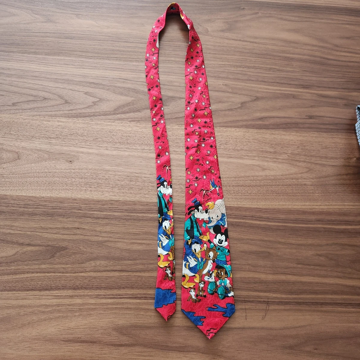Disney Men's Novelty Character Tie One Size Red Multi