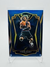 2020-21 Panini Select Tyrese Maxey - Blue Premier Level Rookie Card