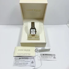 Anne Klein New York Two Tone Diamond Octagon Women Watch 12/7751MPTT / NEW W TAG