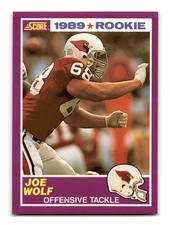 Joe Wolf 1989 Score Supplemental #439S Phoenix Cardinals NM-MINT