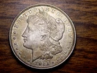 MORGAN SILVER DOLLAR 1921 BU++ STUNNING NATURAL TONER! 90% SILVER DOLLAR