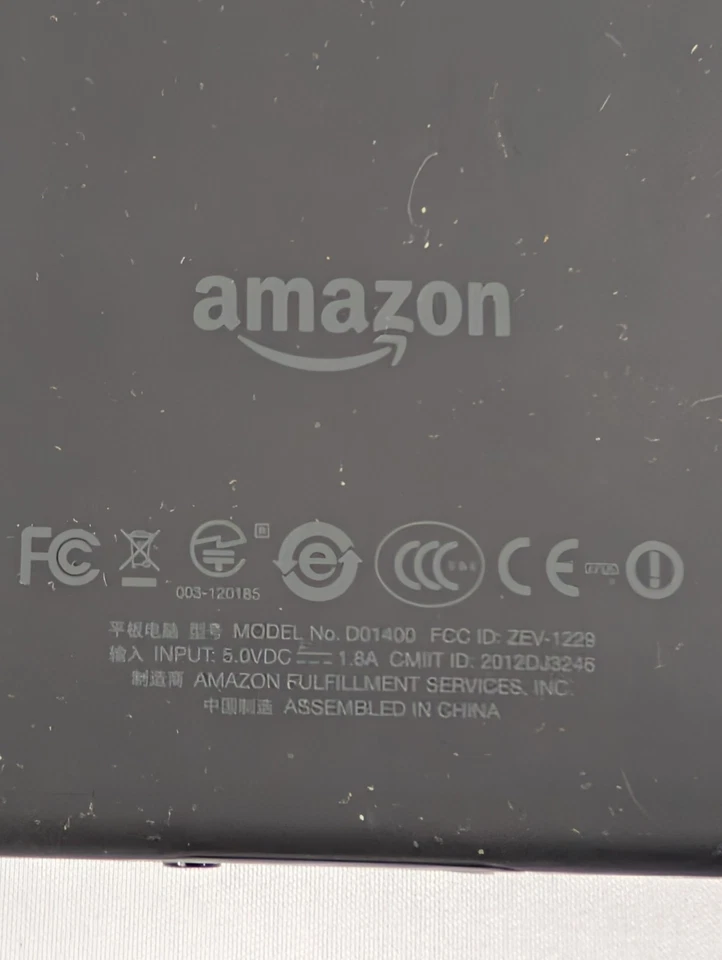 Black Amazon Kindle Fire (1st Generation) D01400 7" 8GIG WIFI -PARTS ONLY -AS IS - Image 4 of 4