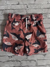 Carter s Boys Toddler Salmon Shark Swim Trunks Size 12M