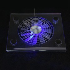 Ultra Quiet USB Notebook Cooler Cooling Pad Fans With LED RGB Lights For /  