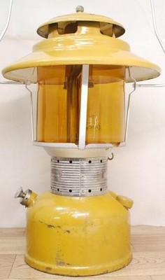 BOND GOLD 228F COLEMAN LANTERN Amber with Color Bond Gold Top Big Lantern Coleman 228F 10-72 【7240626】 ライト・ランタン