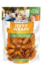 Chicken Wrapped Sweet Potato Dog Treats, Rawhide Free Jerky Wraps, Made with ...