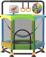 60" Trampoline for Kids, Twinkoo 5FT Fortified Toddler Trampolines with Anti-Rol