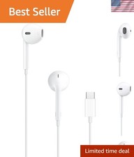 Versatile USB-C Earbuds with Integrated Mic  Remote Control for All Devices