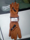 Husky Extreme-Duty Premium Grain Cowhide Leather Work Gloves Large Brown — photo 2