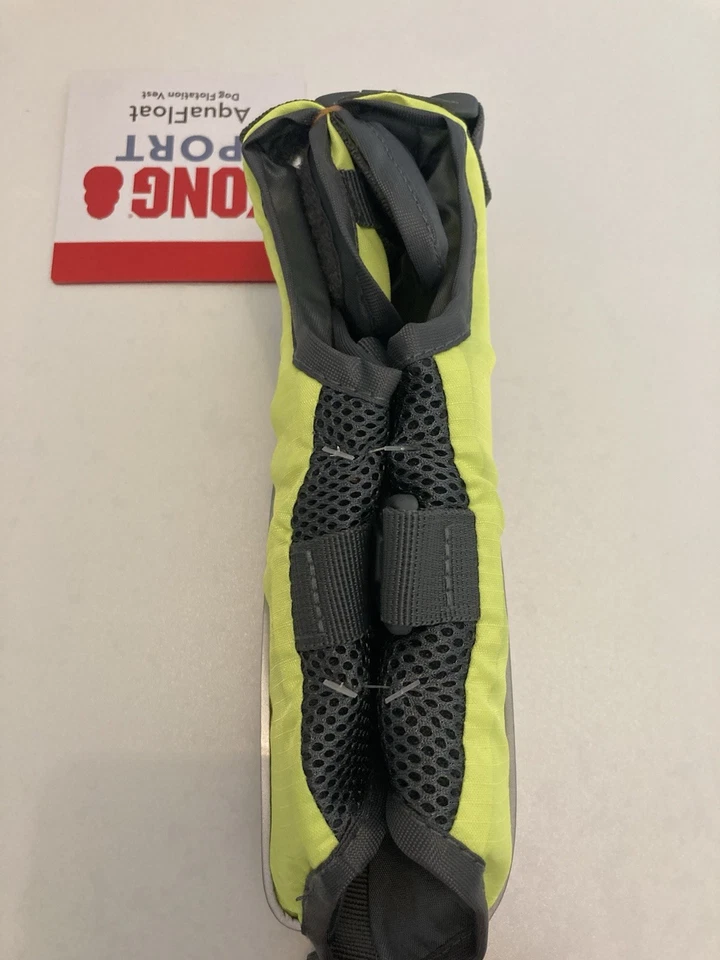 KONG Aqua Floatation Dog Life Jacket Vest Safety Handle X-small Green Gray - Image 3 of 4