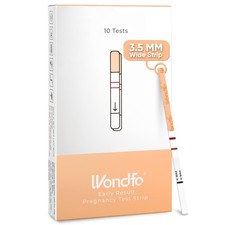 Wondfo 3.5mm Early Result Pregnancy Test Strips - 3.5 mm, 10 Miu/Ml, 10 Count