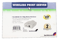 StarTech.com 1-Port Wireless USB Network Print Server