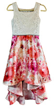 Speechless Kids Dress Size 16 Lace Floral Hi Low Easter Flower Girl Party Dress
