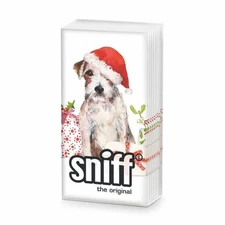 Paperproducts Design Sniff Pocket Tissues, Christmas Pup - 2 Packs (354101538)