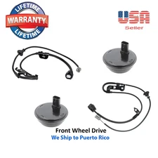 2 ABS Wheel Speed Sensor &Wire Harness Connector Rear R & L Fit Toyota Lexus FWD