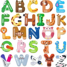 Educational Learning Toys for Kids Magnetic Alphabet Letters Fridge Magnets