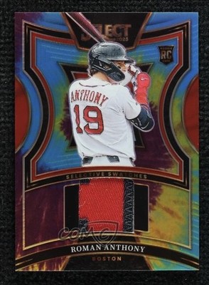 2025 Panini Select Selective Swatches Tie-Dye Prizm 18/25 Roman Anthony 1v3