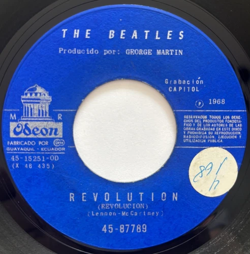 THE BEATLES - Hey Jude / Revolution - ECUADOR PRESS 45
