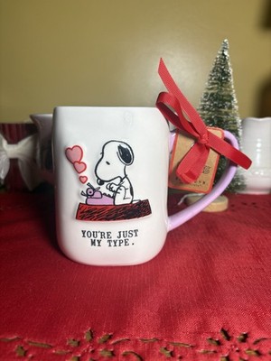 Rae Dunn Peanuts  You re Just My Type  Valentines Day Mug