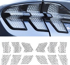 Mustang Mach-E Rear Taillight Honeycomb Vinyl Stickers, Matte Black, 2021-2025