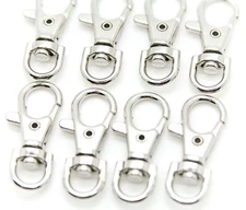 Lot of 1000 Metal Lanyard Hook Silver Swivel Snap For Paracord Lobster Clasp 